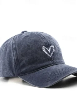 Best Women's Hat Baseball Cap Portable Sun Protection Breathable Street Daily Weekend Embroidery Heart Women Hats