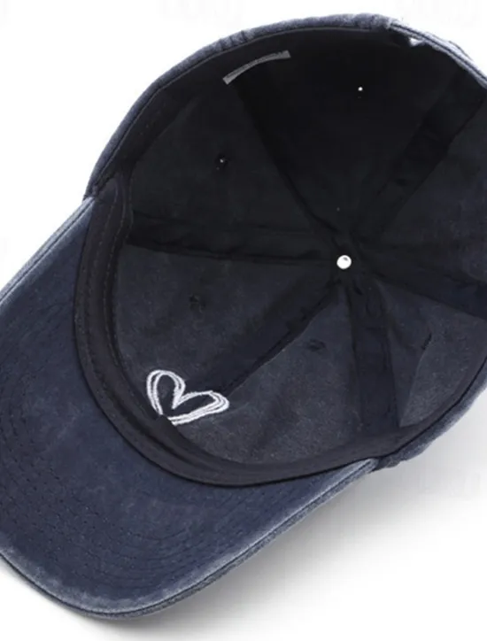Best Women's Hat Baseball Cap Portable Sun Protection Breathable Street Daily Weekend Embroidery Heart Women Hats