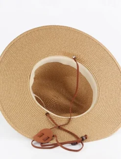 Women's Hat Straw Hat Sun Hat Portable Sun Protection Breathable Street Daily Weekend Pure Color Pure Color Women Hats