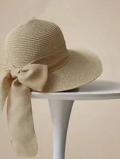 Women's Hat Straw Hat Sun Hat Portable Sun Protection Breathable Street Daily Weekend Bow Pure Color Women Hats