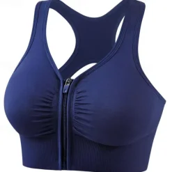 Sale Women's High Support Sports Bra Running Bra Seamless Racerback Bra Top Padded Yoga Fitness Gym Workout Breathable Wearproof Soft Spandex Bean Paste Black Pink Solid Colored Home Outfits Women Lingerie