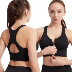 Sale Women's High Support Sports Bra Running Bra Seamless Racerback Bra Top Padded Yoga Fitness Gym Workout Breathable Wearproof Soft Spandex Bean Paste Black Pink Solid Colored Home Outfits Women Lingerie
