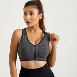 Discount Women's High Support Sports Bra Running Bra Seamless Racerback Bra Top Padded Yoga Fitness Gym Workout Breathable Shockproof Sweat wicking Black White Pink Solid Colored Home Outfits Women Lingerie