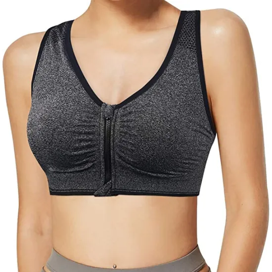 Best Women's High Support Sports Bra Running Bra Seamless Racerback Bra Top Padded Yoga Fitness Gym Workout Breathable Shockproof Freedom Light Khaki Black White Solid Colored Home Outfits Women Lingerie
