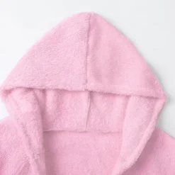 Women's Hooded Pajama Sets 3 Pieces Fluffy Fleece Long Sleeves Coat Shorts Vest for Winter Gift for Valentine's Day Women Pajama-Setter