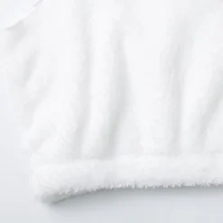 Women's Hooded Pajama Sets 3 Pieces Fluffy Fleece Long Sleeves Coat Shorts Vest for Winter Gift for Valentine's Day Women Pajama-Setter