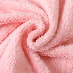 Women's Hooded Pajama Sets 3 Pieces Fluffy Fleece Long Sleeves Coat Shorts Vest for Winter Gift for Valentine's Day Women Pajama-Setter