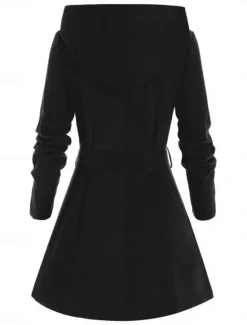 Hot Women's Hoodie Jacket Comfortable Breathable Zipper Pocket Casual Plain Vacation Street Daily Wear Going out Zipper Regular Hooded Regular Fit Long Sleeve Outerwear Black Red Spring Fall Women Jackets|Coats & Trench Coats