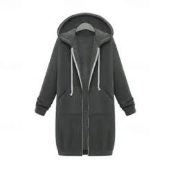 Clearance Women's Hoodie Jacket Hiking Jacket Hiking Windbreaker Winter Outdoor Thermal Warm Windproof Breathable Soft Outerwear Winter Jacket Full Length Hidden Zipper Fishing Camping / Hiking / Caving Women Jackets