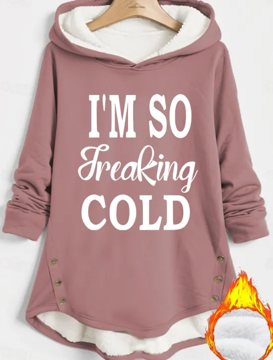 Outlet Women's Hoodie Sweatshirt Pullover Fleece Lined Warm Pajamas Warm Fuzzy Comfrt Sherpa Fleece Lined Letter Casual Sports Print Long Sleeve Black Dark Pink Red Blue Gray Fall & Winter Women Women's Tops|Hoodies & Sweatshirts