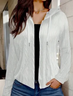 Online Women's Hoodie Sweatshirt Vintage Fashion Plain Street Dailywear Casual Hooded Patchwork Loose Fit Long Sleeve Fall Winter Women Hoodies & Sweatshirts