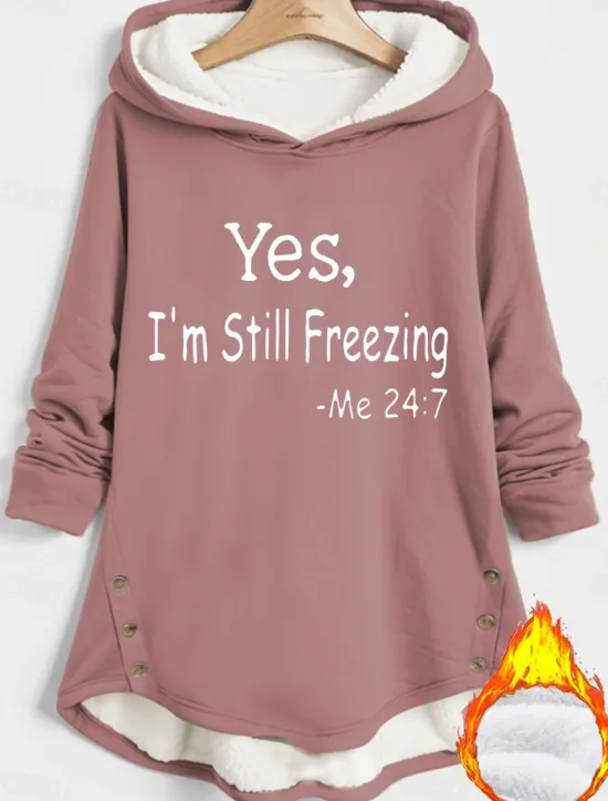 Sale Women's Hoodie Sweatshirt Pullover Fleece Lined Warm Pajamas Sherpa Letter Casual Sports Print Warm Fuzzy Comfrt Long Sleeve Top Micro-elastic Fall & Winter Comfrt Breathable Soft Fabric Women Women's Tops