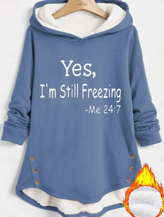 Sale Women's Hoodie Sweatshirt Pullover Fleece Lined Warm Pajamas Sherpa Letter Casual Sports Print Warm Fuzzy Comfrt Long Sleeve Top Micro-elastic Fall & Winter Comfrt Breathable Soft Fabric Women Women's Tops