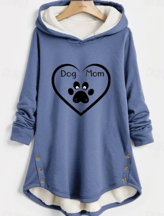 Hot Women's Hoodie Sweatshirt Pullover fleece lined warm pajamasGraphic Casual Sports Print Warm Sportswear Comfrt Loose Fit Hoodie Long Sleeve Top Micro-elastic Fall Winter Comfrt Breathable Soft Fabric Women Hoodies & Sweatshirts