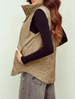 Online Womens Jacket Fleece Lapel short cotton-padded jacket Women Puffers & Parka