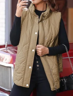 Online Womens Jacket Fleece Lapel short cotton-padded jacket Women Puffers & Parka