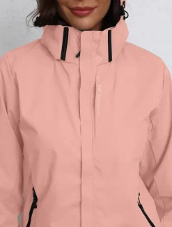Discount Women's Jacket Trench Coat School Zipper Solid Color Waterproof Simple Regular Fit Outerwear Long Sleeve Fall Black S Women Jackets