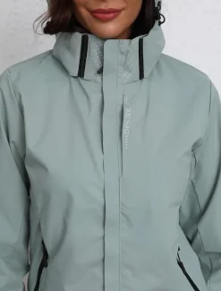 Discount Women's Jacket Trench Coat School Zipper Solid Color Waterproof Simple Regular Fit Outerwear Long Sleeve Fall Black S Women Jackets