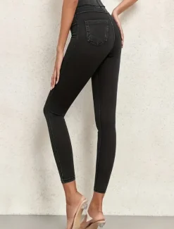 Discount Women's Jeggings Vacation Vintage Ethnic Style Full Length High Waist High Cut Comfort Breathable Quick Dry Stretchy Outdoor Yoga Street Black Blue Dark Blue Summer Slim Fit Women Leggings