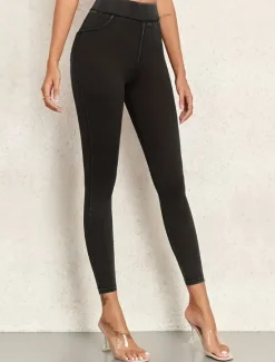 Discount Women's Jeggings Vacation Vintage Ethnic Style Full Length High Waist High Cut Comfort Breathable Quick Dry Stretchy Outdoor Yoga Street Black Blue Dark Blue Summer Slim Fit Women Leggings