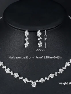 Hot Women's Jewelry Sets Elegant Street Floral Necklaces Women Trendy Jewelry