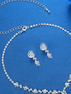 Hot Women's Jewelry Sets Elegant Street Floral Necklaces Women Trendy Jewelry