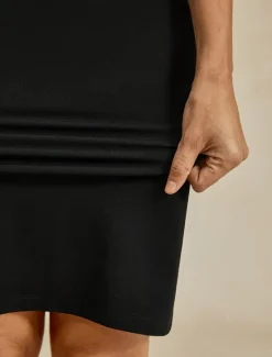 Hot Women's Knee Length Dress Sheath Dress Elegant Party Formal Solid Color 3/4 Length Sleeve Crew Neck Summer Spring Women Cocktail Dress