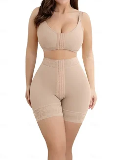 Outlet Women's Lace Body Shaper for Women Butt Lifting Shapewear Tummy Control Panties with Hook Closure Home Outfits Women Shapewear