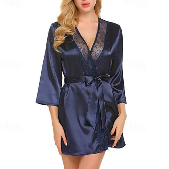 New Women's Lace Sexy Erotic Sexy Lingerie Sexy Bodies Nightwear - Spandex Solid Colored Sexy Lingerie Set Home Outfits Women Lingerie
