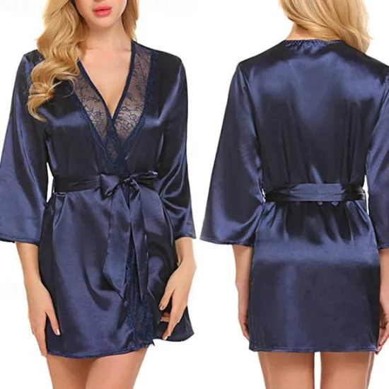 New Women's Lace Sexy Erotic Sexy Lingerie Sexy Bodies Nightwear - Spandex Solid Colored Sexy Lingerie Set Home Outfits Women Lingerie