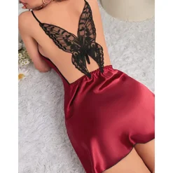New Women's Lace Sexy Lingerie Butterfly Nightwear Solid Colored Home Outfits Women Lingerie