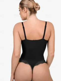 Sale Women's Lace Shapewear Nightwear - Nylon Spandex Solid Colored Home Outfits Women Shapewear