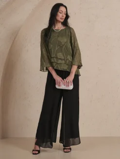 Hot Women's Lace Shirt Blouse Dressy Tops Chiffon Tops Solid Color Floral Elegant Stylish Casual Half Sleeve Flutter Sleeve Boat Neck Regular Tops Wedding Guest Work Daily Asymmetric Hem Summer Women Lace Tops|Blouses & Shirts