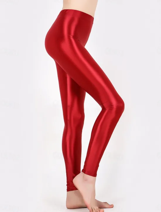 Outlet Women's Leggings Active Fashion Streetwear Ankle-Length High Waist Plain High Cut Breathability Soft Comfortable Micro-elastic Outdoor Yoga Street claret Robin's Egg Blue Grey Black Fall Winter Women Leggings