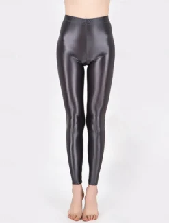 Outlet Women's Leggings Active Fashion Streetwear Ankle-Length High Waist Plain High Cut Breathability Soft Comfortable Micro-elastic Outdoor Yoga Street claret Robin's Egg Blue Grey Black Fall Winter Women Leggings