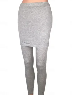 Women's Leggings Active Fashion Streetwear Full Length High Waist Plain High Cut Breathability Soft Comfortable Micro-elastic Outdoor Street Daily claret Light Gray Dark-Gray Black Fall Winter Women Leggings