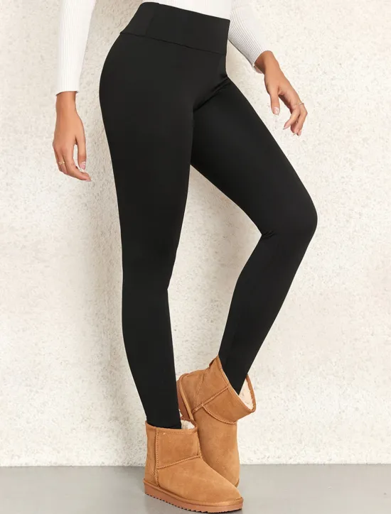 Discount Women's Leggings Active Simple Full Length High Waist Plain High Cut Soft Comfortable Micro-elastic Outdoor Yoga Street Fall Winter Regular Fit Women Leggings
