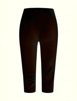 Discount Women's Leggings Capri Pants High Elasticity Vacation Vintage Fashion Calf-Length Mid Waist Floral Graphic Printing Breathable Soft Stretchy Vacation Casual Daily Robin's Egg Blue Summer Spring Women Pants|Leggings