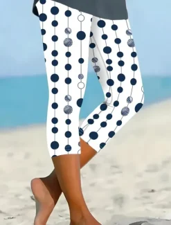Sale Women's Leggings Capri Pants High Elasticity Vacation Vintage Fashion Full Length High Waist Floral Graphic Printing Thermal Warm Breathable Soft Stretchy Outdoor Daily Women Leggings