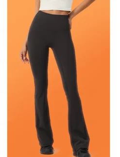 Women's Leggings Casual / Sporty Full Length High Rise Solid Color Breathability Comfortable Micro-elastic Home Black Gray Fall Winter Skinny Women Pants|Leggings