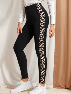 Hot Women's Leggings Fashion Streetwear Ankle-Length High Waist Leopard Printing Thermal Warm Soft Breathable Micro-elastic Outdoor Daily Fall Winter Regular Fit Women Leggings
