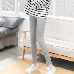 Hot Women's Leggings Solid Colored Black White Fashion Ankle-Length Casual Daily Women Leggings