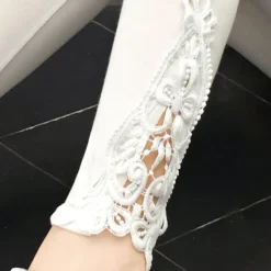 Hot Women's Leggings Solid Colored Black White Fashion Ankle-Length Casual Daily Women Leggings
