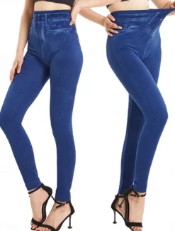 Online Women's Leggings Trousers 3D Print Vacation Vintage Streetwear Full Length High Waist Graphic Printing Comfy Soft Comfortable Stretchy Outdoor Street Summer Slim Fit Women Leggings