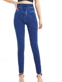 Online Women's Leggings Trousers 3D Print Vacation Vintage Streetwear Full Length High Waist Graphic Printing Comfy Soft Comfortable Stretchy Outdoor Street Summer Slim Fit Women Leggings