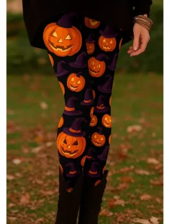 Best Women's Leggings Vacation Vintage Ethnic Style Full Length Ankle-Length High WaistPantsHalloween Graphic Animal Skull 3D Print Quick Dry Breathability Soft Stretchy Formal Outdoor Vacation Black Women Women's Sweatpants & Joggers|Leggings