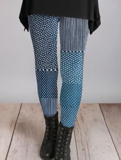 New Women's Leggings Vacation Vintage Ethnic Style Ankle-Length High Waist Graphic Abstract 3D Print Quick Dry Breathability Soft Stretchy Outdoor Home Causal Black White Yellow Blue Fall Regular Fit Women Women's Sweatpants & Joggers|Leggings