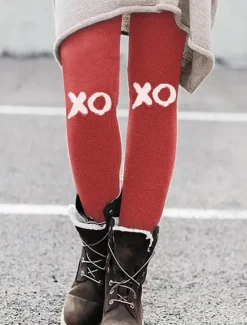 Outlet Women's Leggings Vacation Vintage Ethnic Style Ankle-Length High Waist Graphic Animal Cat 3D Print Quick Dry Breathability Soft Stretchy Outdoor Home Causal Black White Red Green Fall Winter Regular Women Women's Sweatpants & Joggers|Leggings