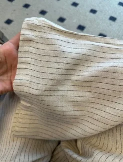 Sale Women's Linen BLend Pants Trousers Vacation Vintage Ethnic Style Full Length Mid Waist Striped Elastic Waistband Comfy Breathability Soft Inelastic Vacation Home Summer Spring Fall Loose Fit Women Pants|Pants