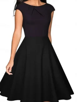 Hot Women's Long Dress Maxi Dress Casual Dress Maxi Dress A Line Dress Basic Casual Vacation Party Work Regular Fit Plain Sleeveless Crew Neck Black Wine Red Summer Spring Women Cocktail Dress